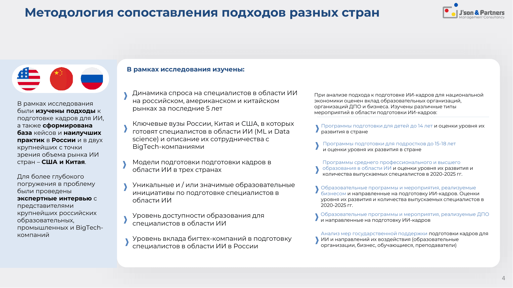 ИИ кадры 4 Методология сопоставления подходов разных стран