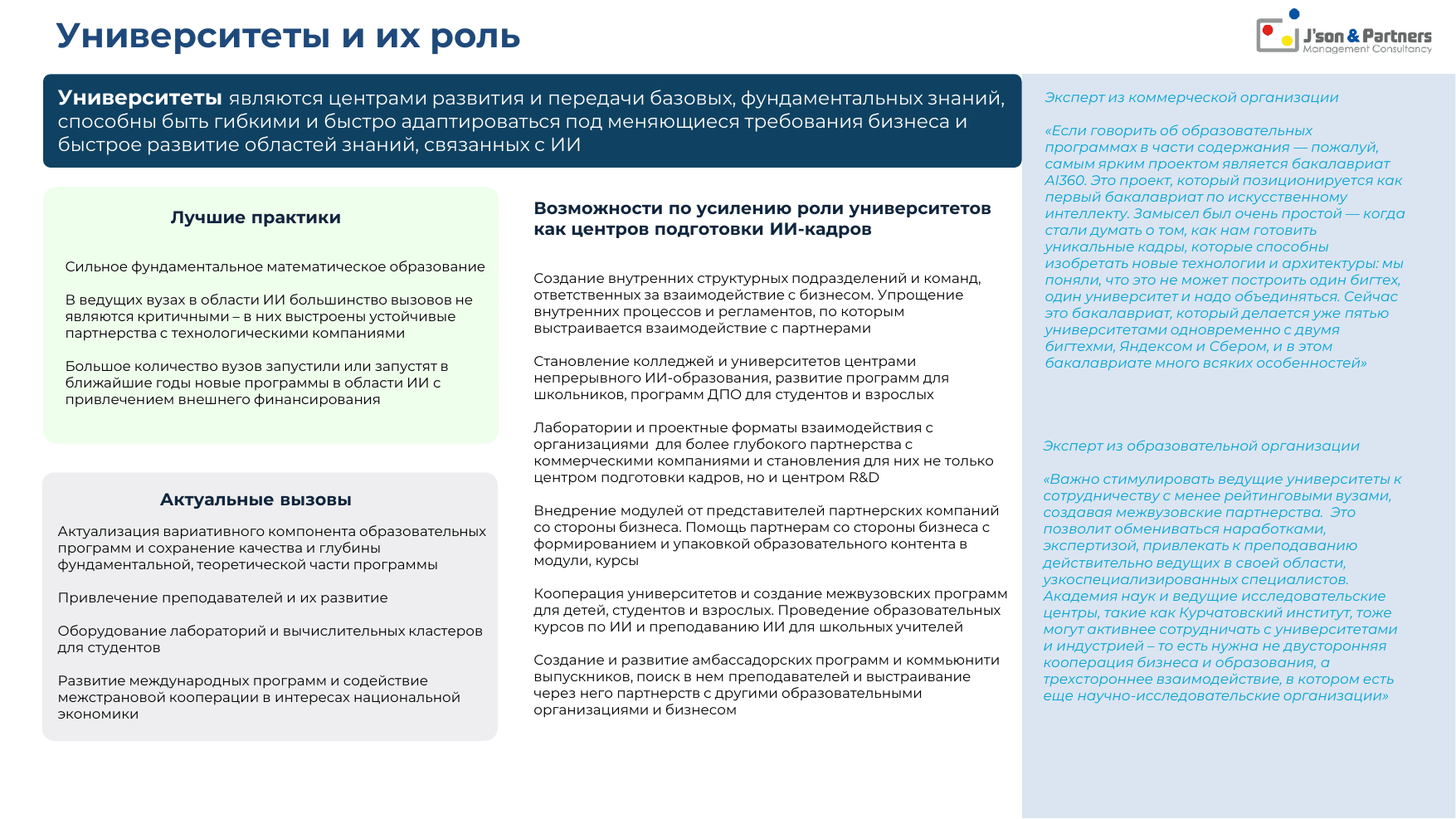 ИИ кадры 38 Университеты и их роль