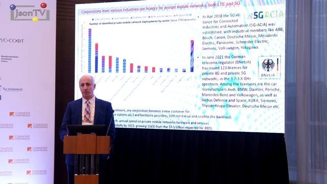 Спутниковая связь и 5G: корпоративные сотовые сети как связующее звено - Леонид Коник, ИГ «КомНьюс»